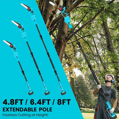 2 in 1 Cordless 8 inch Chainsaw with Pole Saw