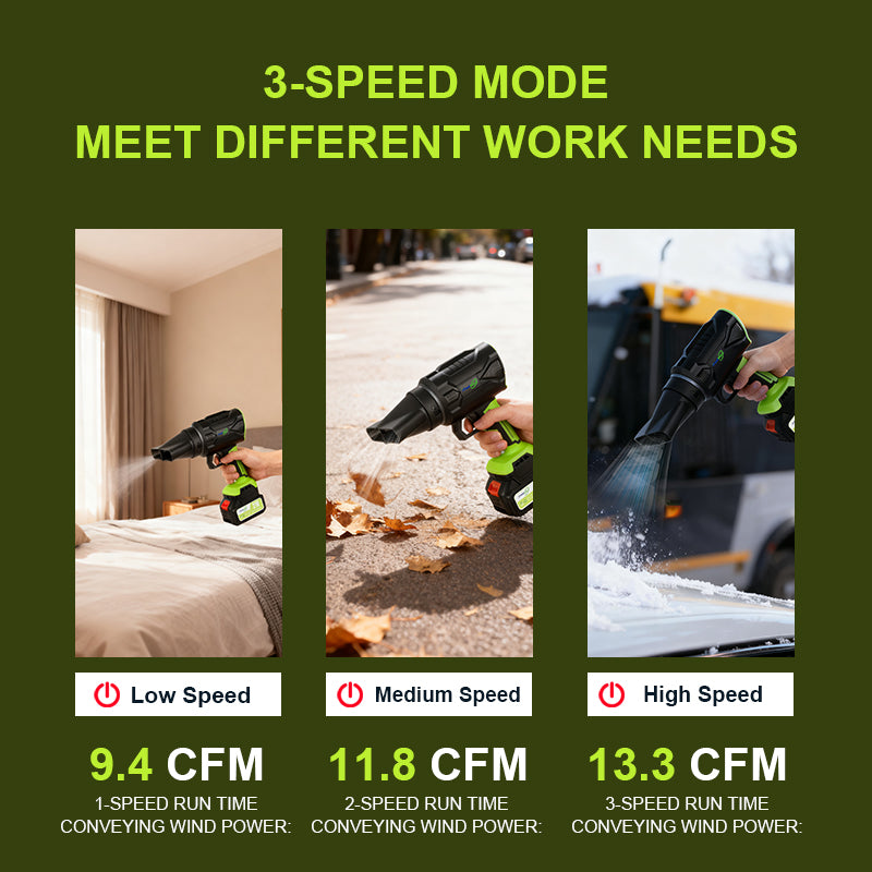 3 in 1 Brushless Cordless Leaf Blower Pro