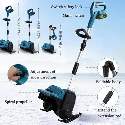12 inches Cordless Snow Shovel with 2 Batteries
