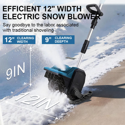 12 inches Cordless Snow Shovel with 2 Batteries