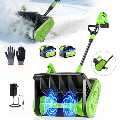 16 inches Electric Snow Shovel Plus with 2 Batteries