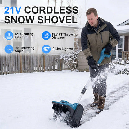12 inches Cordless Snow Shovel with 2 Batteries