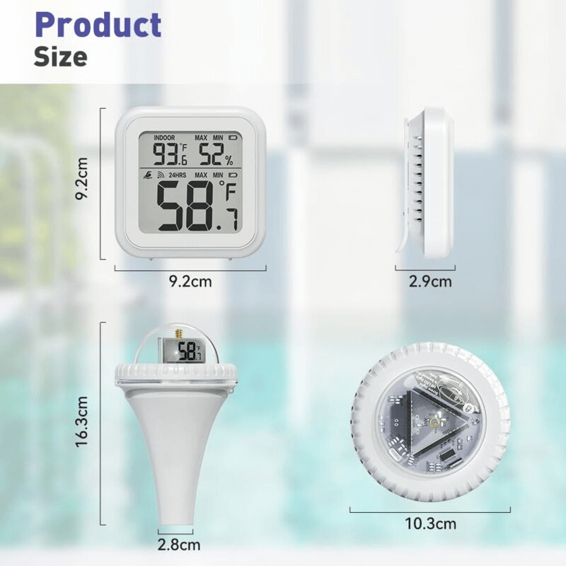 Wireless Pool Thermometer With Digital Floating