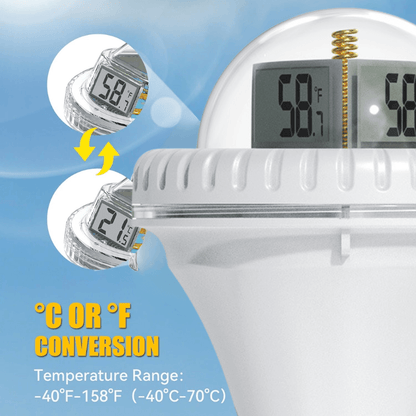 Wireless Pool Thermometer With Digital Floating