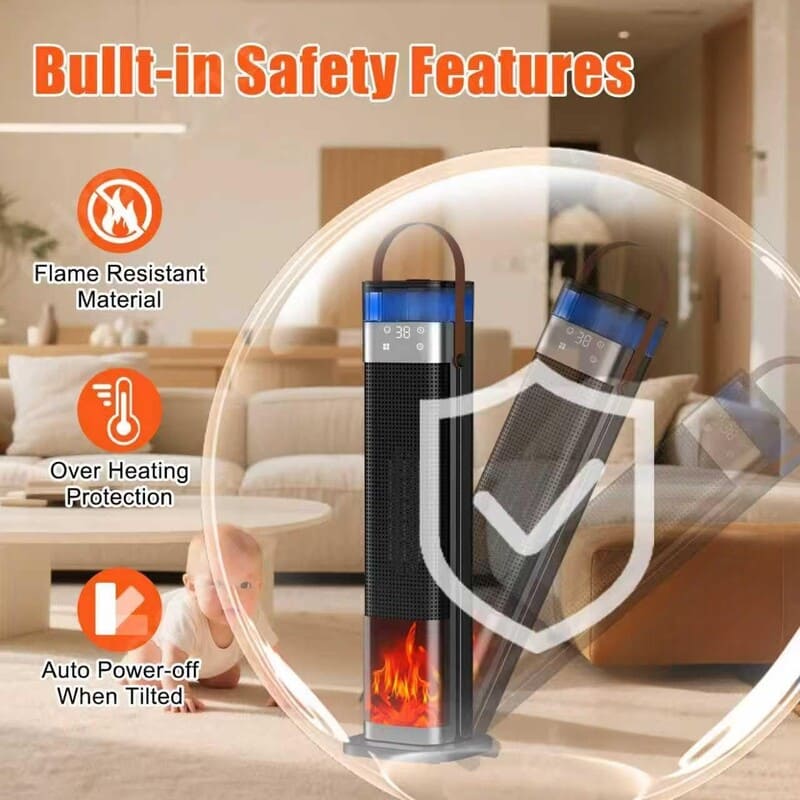 2 in 1 Portable Ceramic Heater & Humidifier