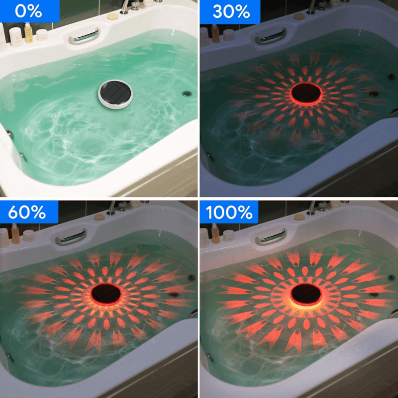 Solar Floating Pool Lights with UV Sterilization (2 Pack)