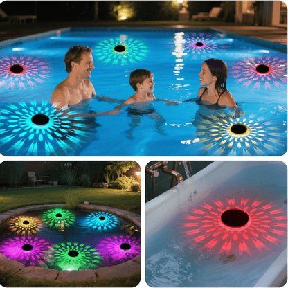 Solar Floating Pool Lights with UV Sterilization (2 Pack)