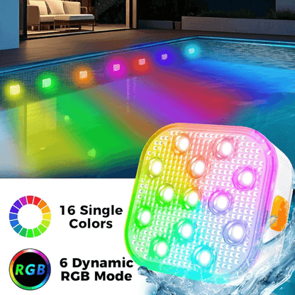Submersible LED Pool Lights with Remote Control(4 Pack)