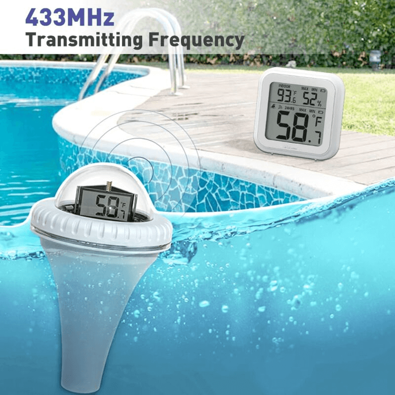 Wireless Pool Thermometer With Digital Floating